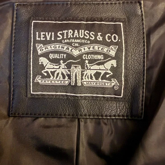 Levi's Levi Strauss & Company Faux Leather Motorcycle Jacket NEW 2X/XXL - Picture 5 of 16